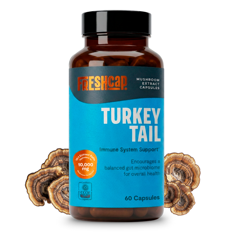 Load image into Gallery viewer, FreshCap Mushrooms - Organic Turkey Tail Mushroom Capsules
