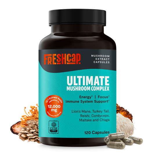 FreshCap Mushrooms - Organic Mushroom Complex Supplement Capsules