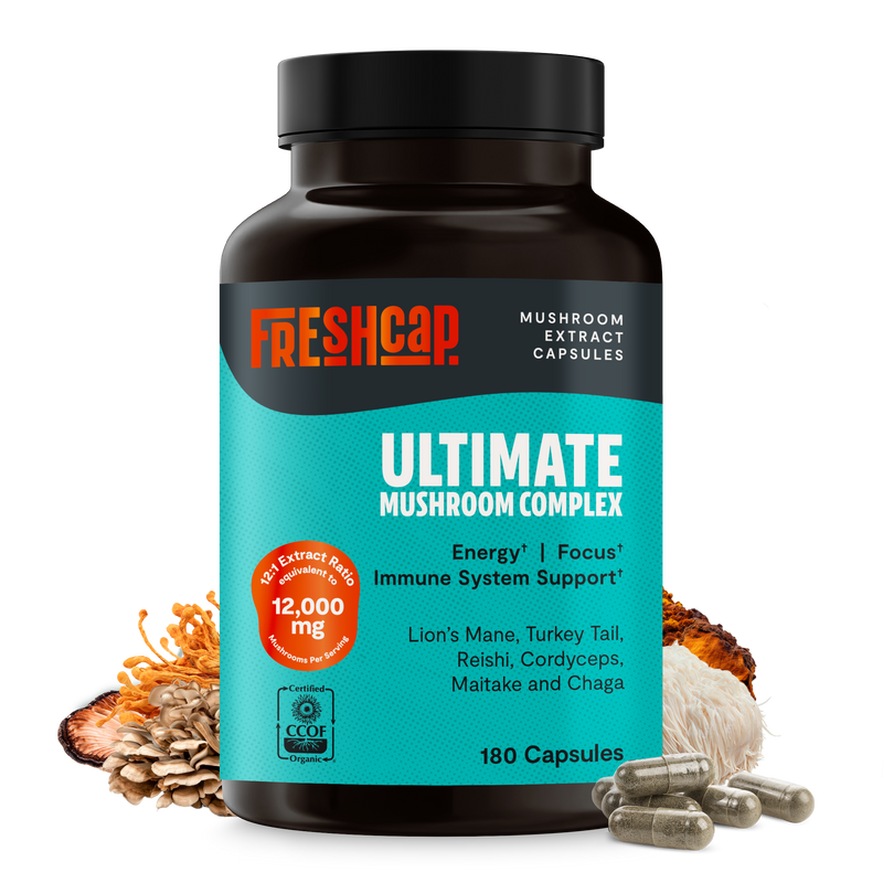 Load image into Gallery viewer, FreshCap Mushrooms - Organic Mushroom Complex Supplement Capsules
