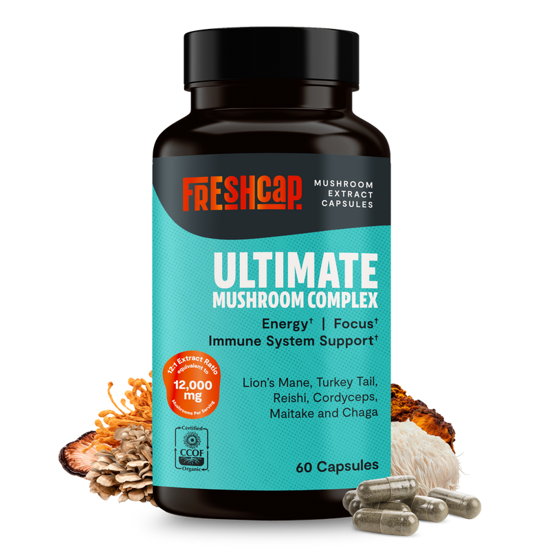 Load image into Gallery viewer, FreshCap Mushrooms - Organic Mushroom Complex Supplement Capsules
