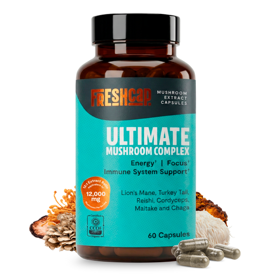 FreshCap Mushrooms - Organic Mushroom Complex Supplement Capsules
