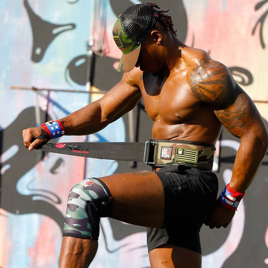 Unbrockenshop - Weightlifting Nylon Belt Camo