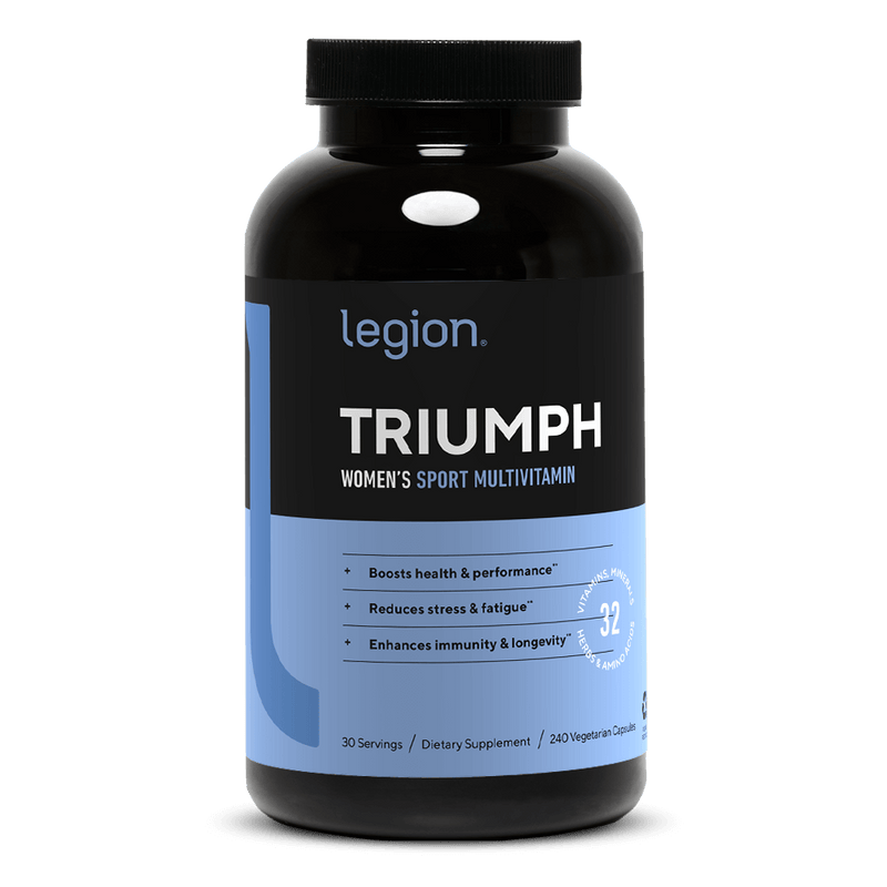 Load image into Gallery viewer, Legion Athletics Triumph Multivitamin for Women - 20 essential vitamins and minerals plus 9 science-backed ingredients
