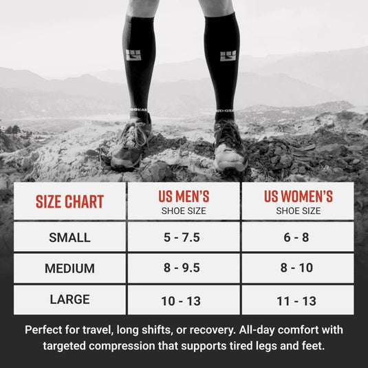 MudGear - Tall Compression Socks Tactical Line (Olive Drab Green)