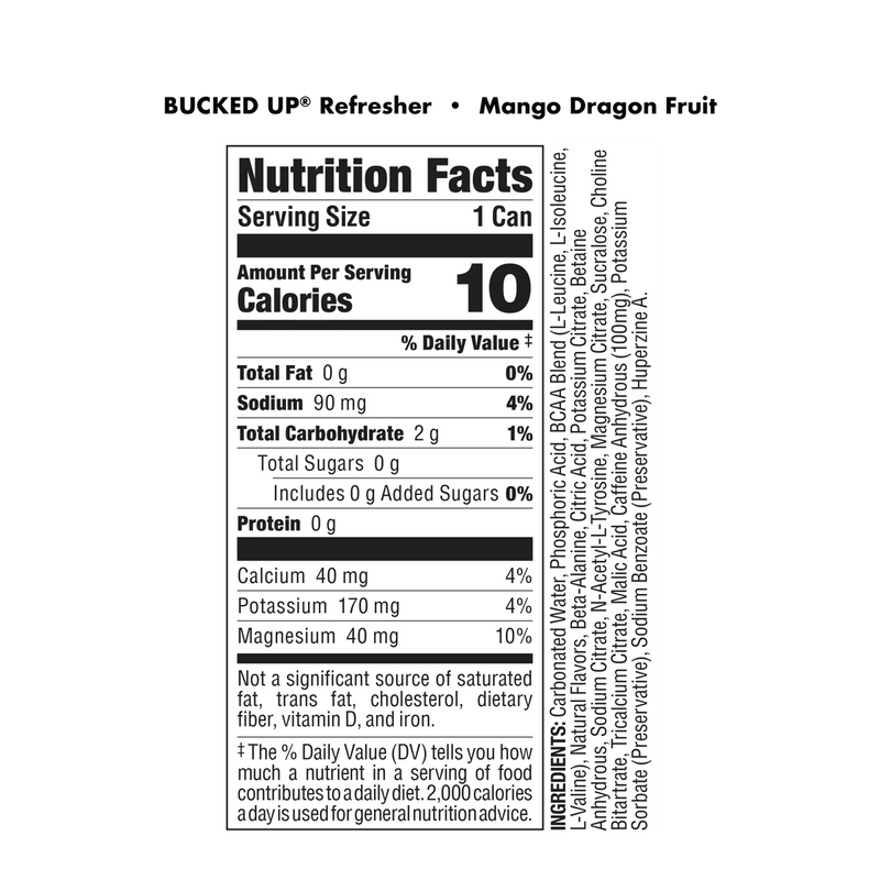 Load image into Gallery viewer, Bucked-Up-Refresher-Nutrition
