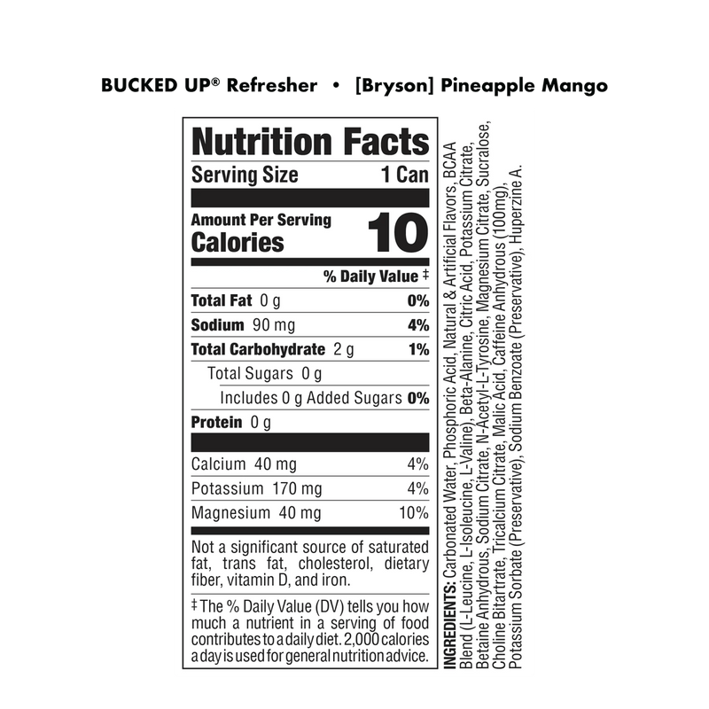 Load image into Gallery viewer, Bucked-Up-Refresher-Nutrition
