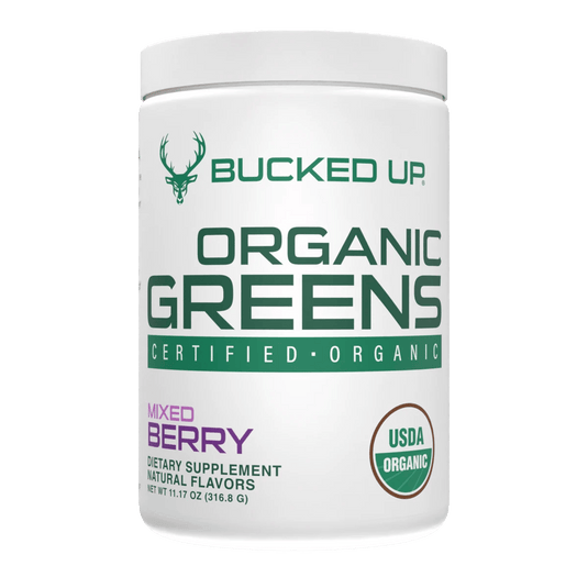 Bucked Up Organic Greens - Mixed Berry Front