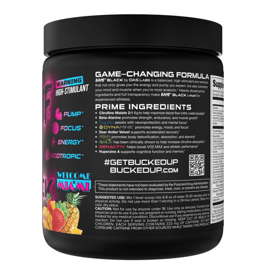 Bucked Up - BAMF BLACK Nootropic Pre-Workout