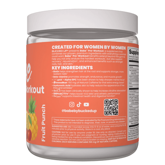 Babe Pre-Workout - Fruit Punch