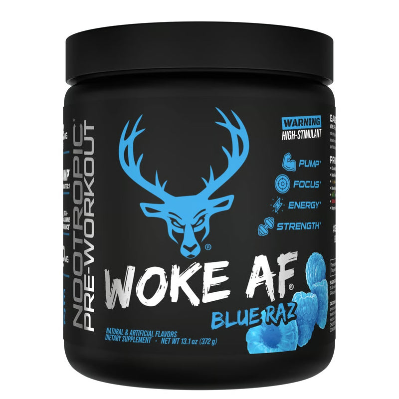 Load image into Gallery viewer, Bucked Up - Woke AF - High Stimulant Pre-Workout - Blue Raz
