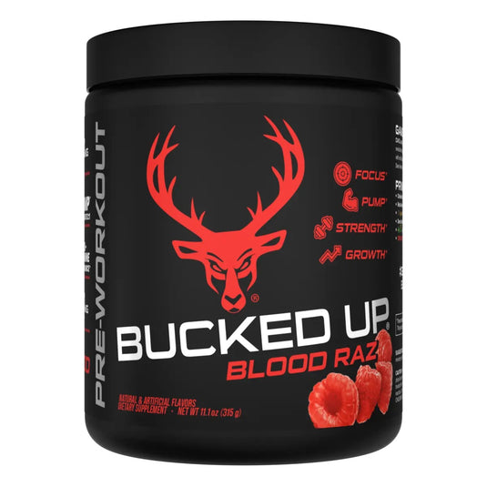 Bucked Up - Pre-Workout - Blood Raz (Red Raspberry)
