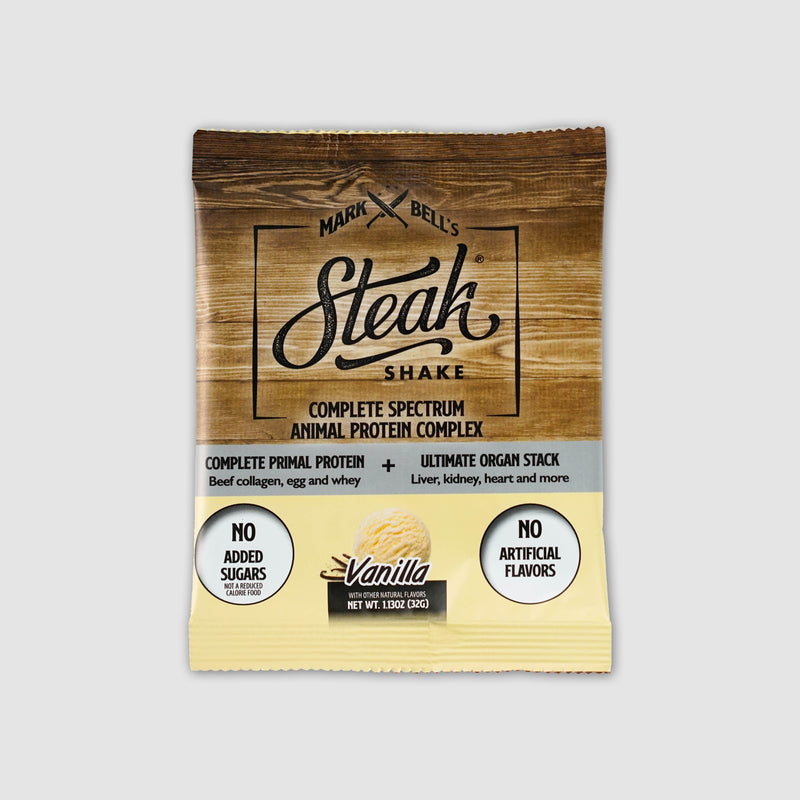 Load image into Gallery viewer, Sample Pack - Mark Bell&#39;s Steak Shake® - Complete Spectrum Animal Protein Powder Complex
