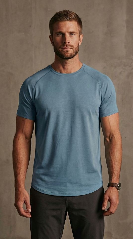 Runner's Athletics - Airflow Definition Tee Deep Blue