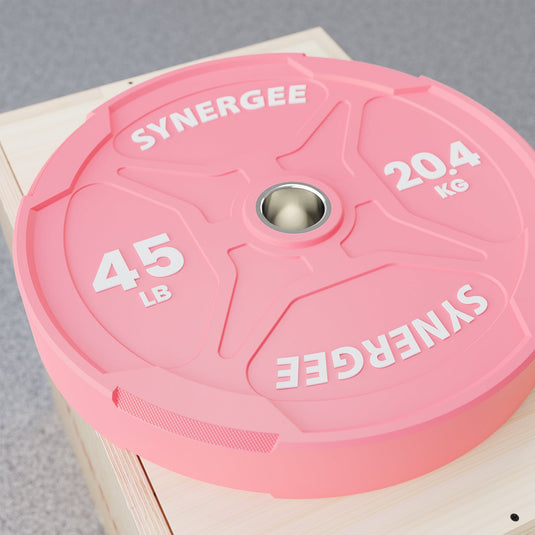 Synergee - Synergee Pink EZ Grip Bumper Plates