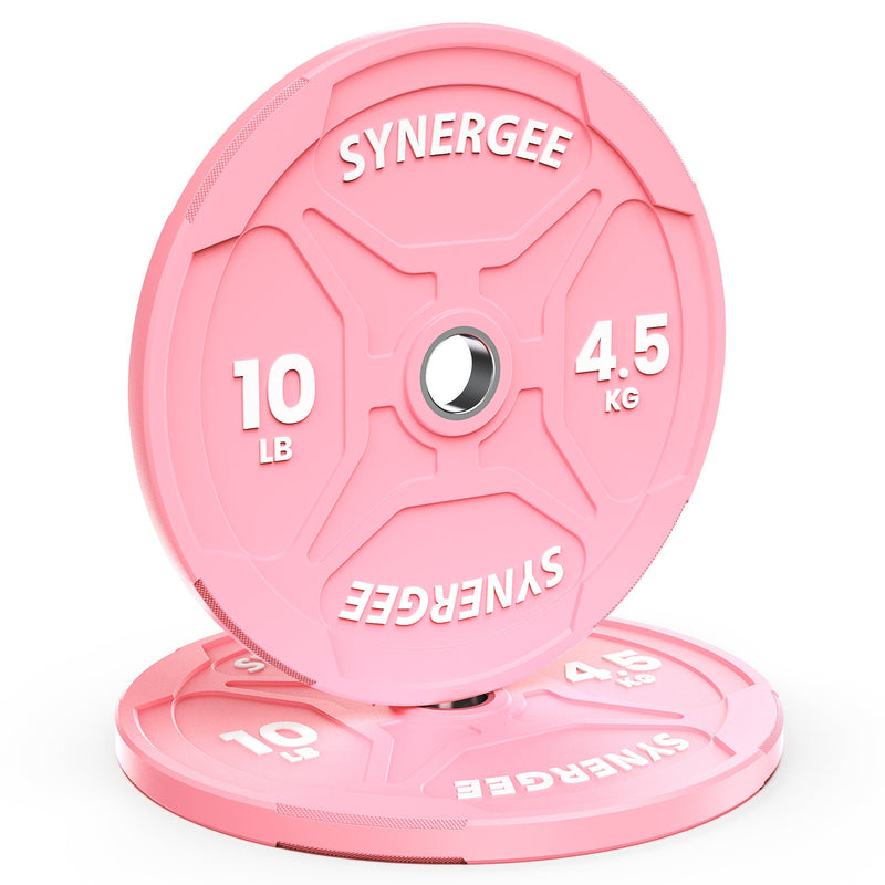 Load image into Gallery viewer, Synergee - Pink Ez Grip Bumper Plates
