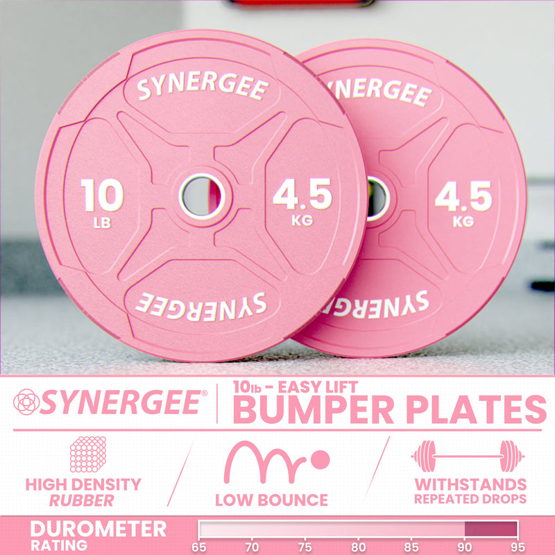 Load image into Gallery viewer, Synergee - Pink Ez Grip Bumper Plates
