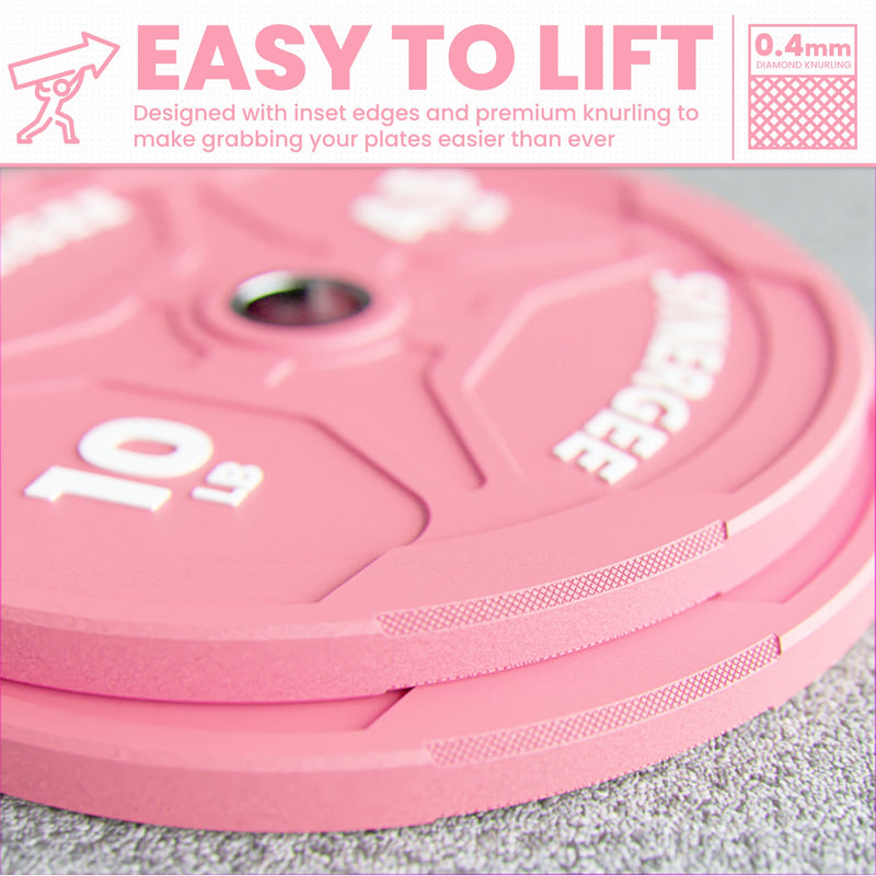 Load image into Gallery viewer, Synergee - Pink Ez Grip Bumper Plates

