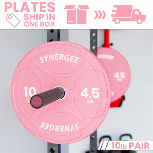 Synergee - Pink Ez Grip Bumper Plates