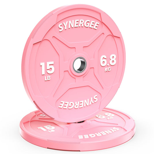 Synergee - Pink Ez Grip Bumper Plates