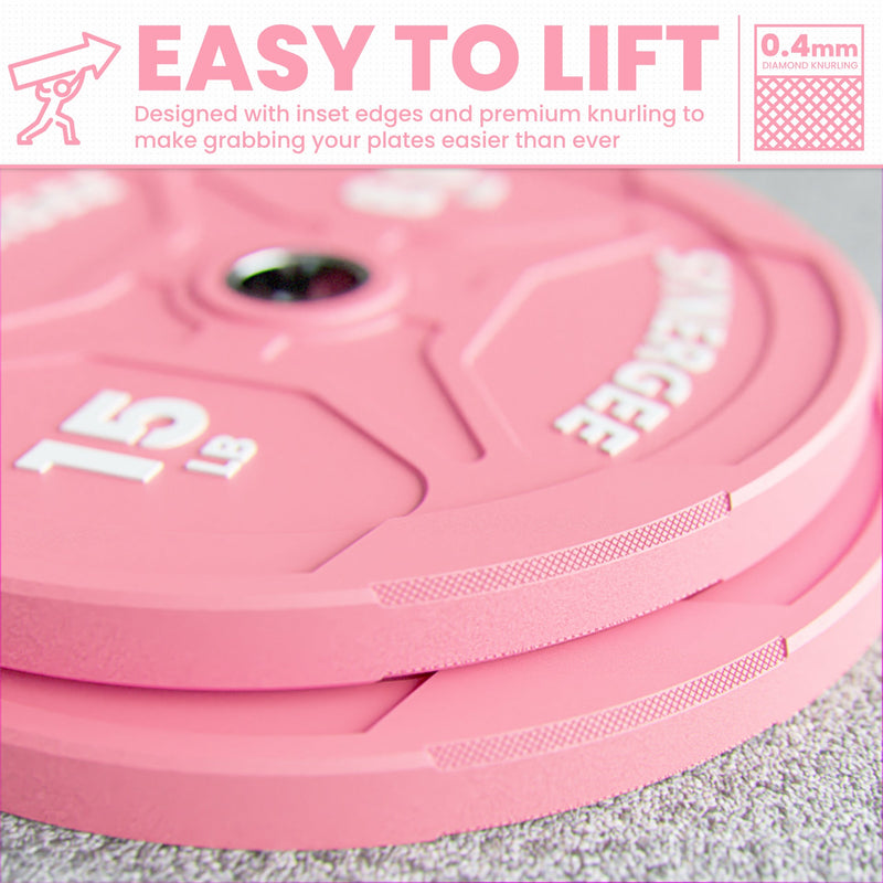 Load image into Gallery viewer, Synergee - Pink Ez Grip Bumper Plates

