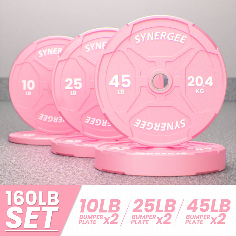 Load image into Gallery viewer, Synergee - Pink Ez Grip Bumper Plates
