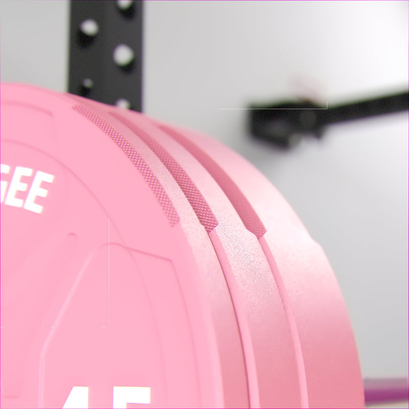 Load image into Gallery viewer, Synergee - Pink Ez Grip Bumper Plates
