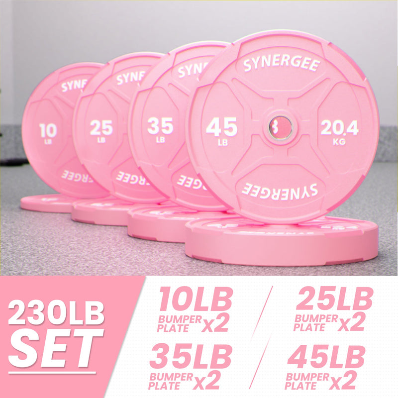 Load image into Gallery viewer, Synergee - Pink Ez Grip Bumper Plates
