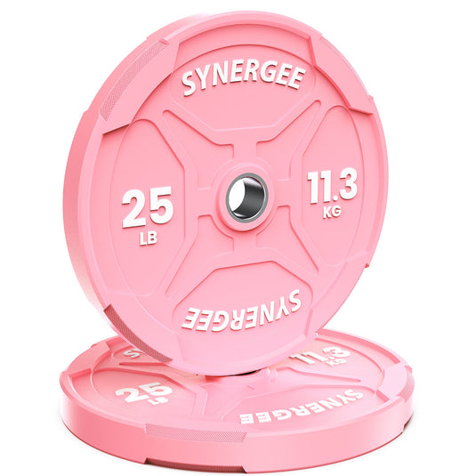 Synergee - Pink Ez Grip Bumper Plates