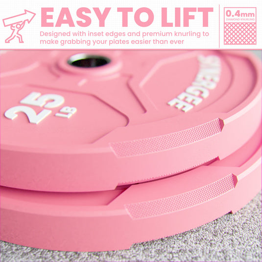 Synergee - Pink Ez Grip Bumper Plates