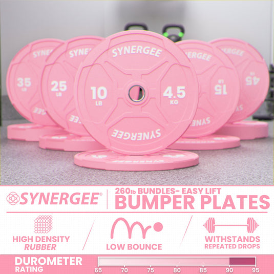 Synergee - Pink Ez Grip Bumper Plates