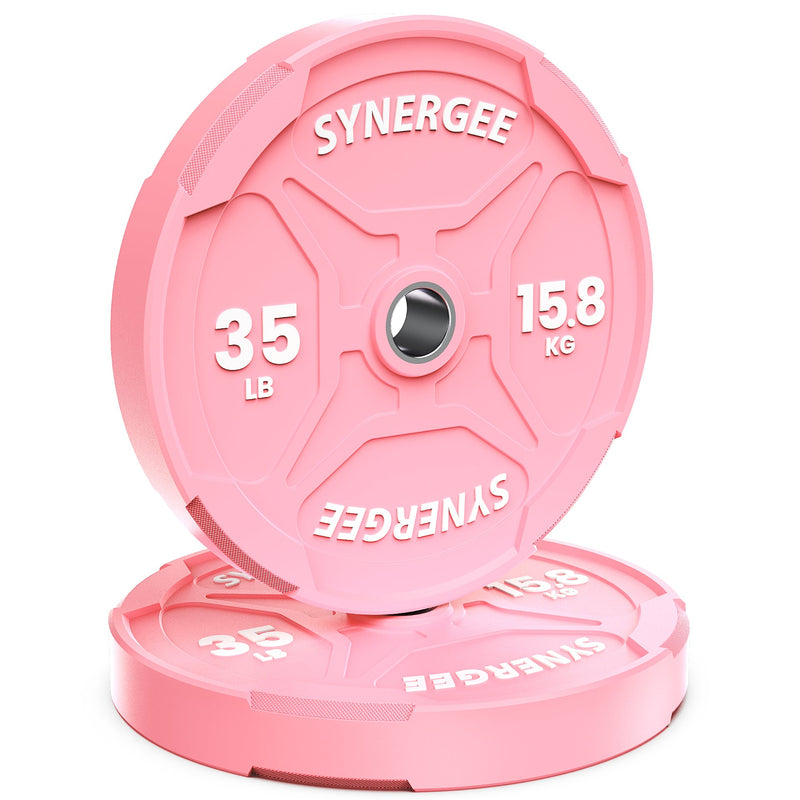 Load image into Gallery viewer, Synergee - Pink Ez Grip Bumper Plates
