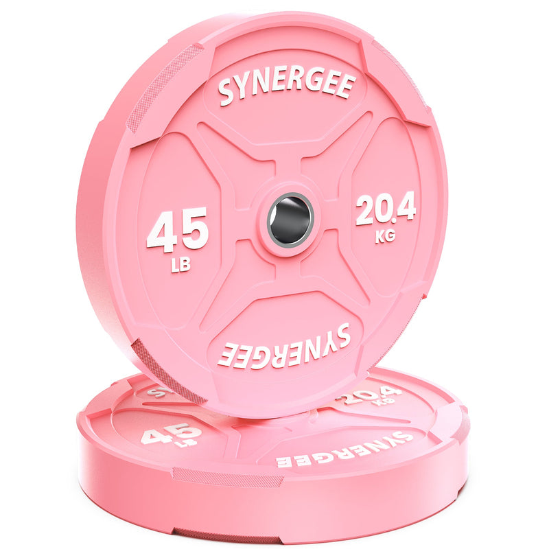 Load image into Gallery viewer, Synergee - Pink Ez Grip Bumper Plates

