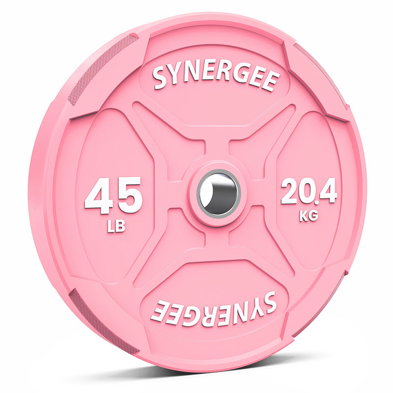 Load image into Gallery viewer, Synergee - Pink Ez Grip Bumper Plates
