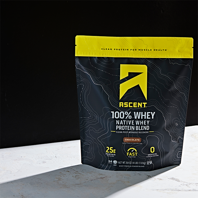 Load image into Gallery viewer, Ascent 100% Whey Protein 4lb bag - Chocolate
