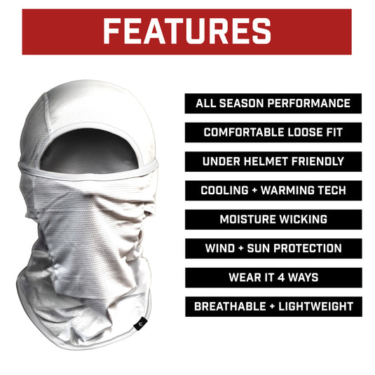 Elite Athletic Gear - White Balaclava Mask (Shiesty)