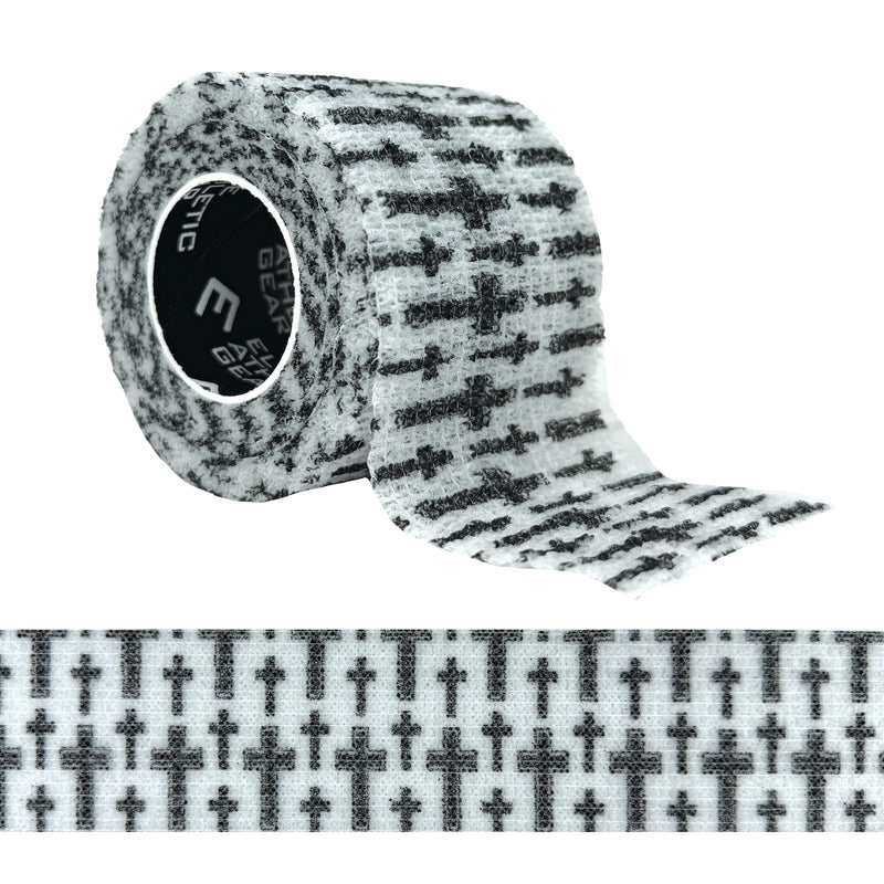 Load image into Gallery viewer, Elite Athletic Gear - Faith Cross White Self Stick Athletic Tape
