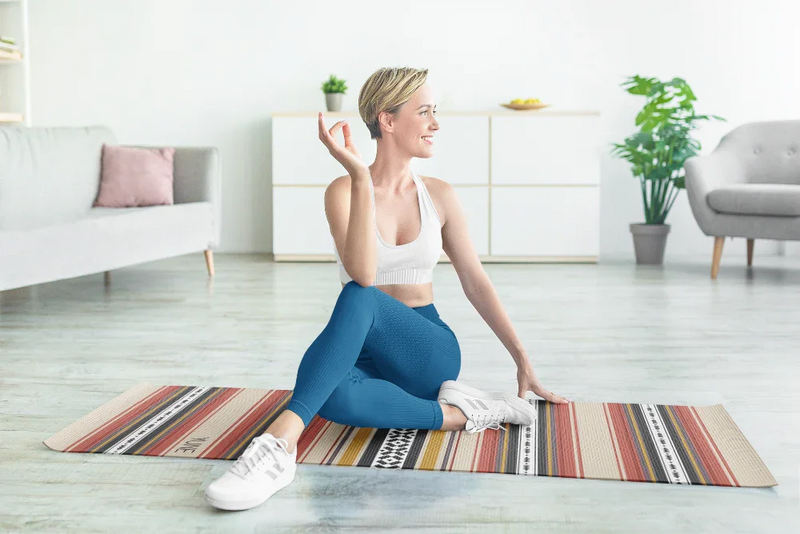 Load image into Gallery viewer, Yune Yoga - Yoga Mat | 6mm Thick | Striped | Non-Slip | Eco Friendly | Yune Yoga | Dion
