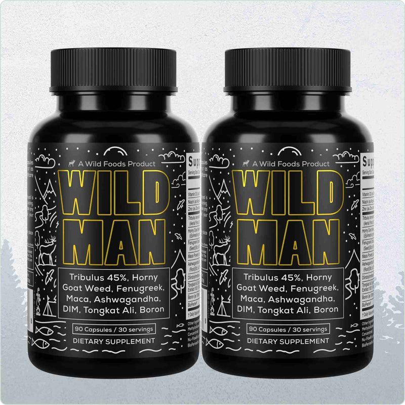 Load image into Gallery viewer, Wild Foods - Wild Man Herbal Stack - 2x - 180 caps (Save $5!)
