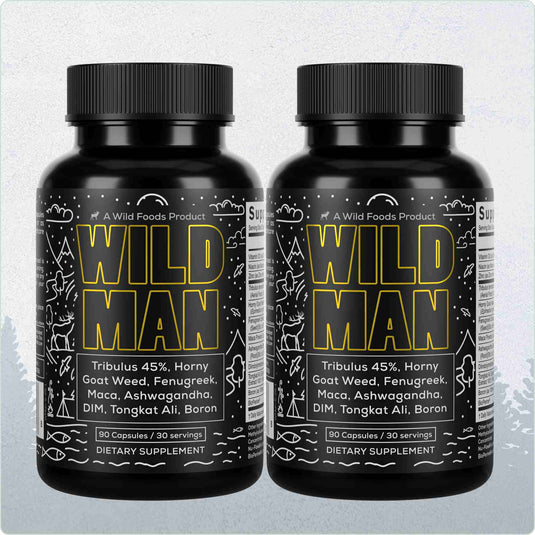 Wild Foods - Wild Man Herbal Stack - 2x - 180 caps (Save $5!)