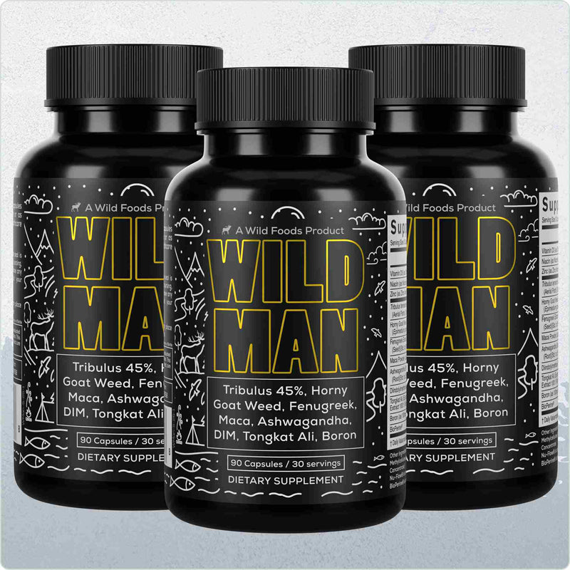 Load image into Gallery viewer, Wild Foods - Wild Man Herbal Stack - 3x - 270 caps (Save $15!)
