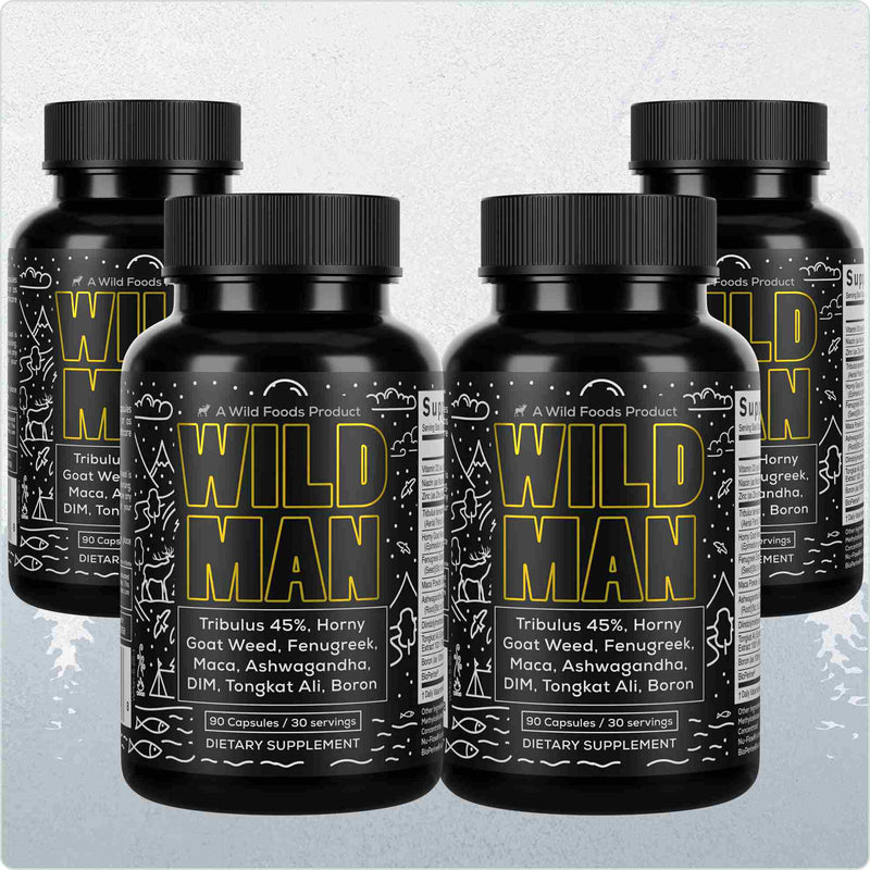 Load image into Gallery viewer, Wild Foods - Wild Man Herbal Stack - 4x - 360 caps (Save $30!)
