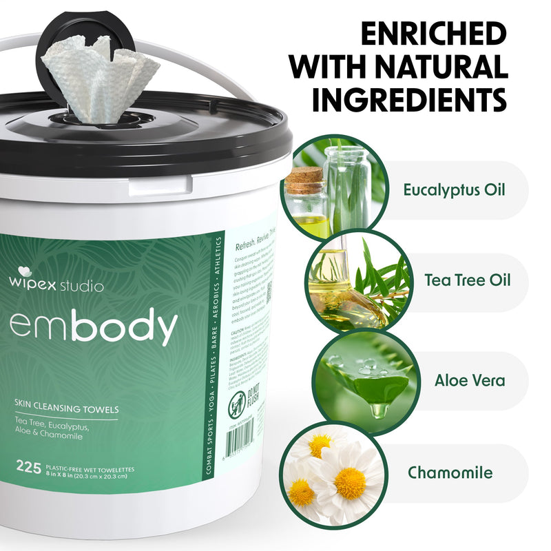 Load image into Gallery viewer, Wipex Co. - Embody® 225ct Eco Body Wipes – Refill Bucket for Wellness Studios
