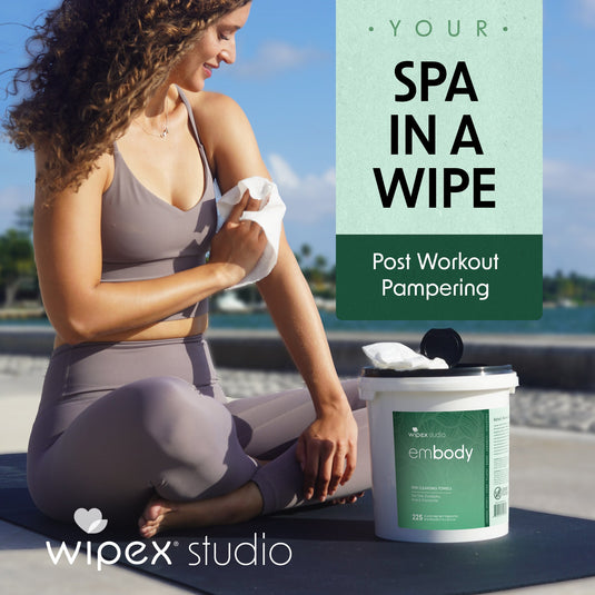 Wipex Co. - Embody® 225ct Eco Body Wipes – Refill Bucket for Wellness Studios