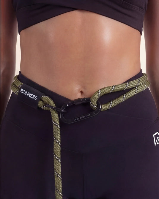 Runner's Athletics - Rove Hands-Free Running Dog Leash (Army Green)