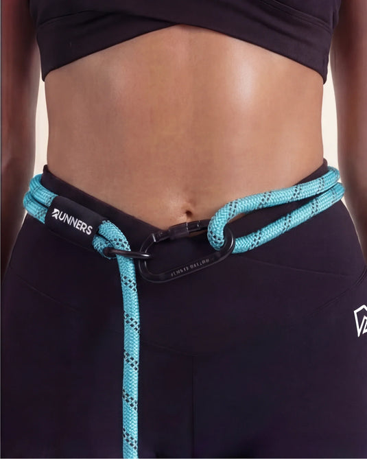 Runner's Athletics - Aqua Blue Runners Hands-Free Dog Leash