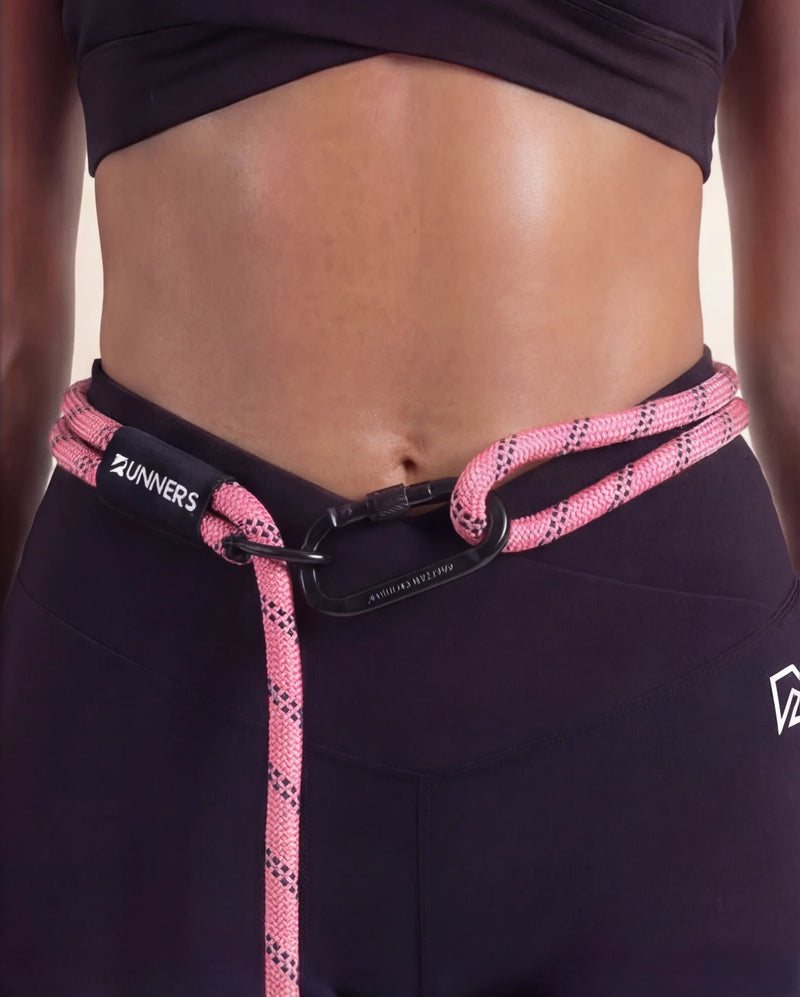 Load image into Gallery viewer, Runner's Athletics - Neon Pink Runners Hands Free Dog Leash
