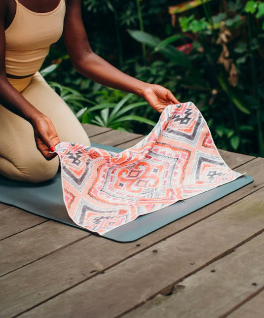 Yoga Design Lab - Yoga Hand Towel - Ultra-Grippy, Moisture Absorbing & Quick-Dry