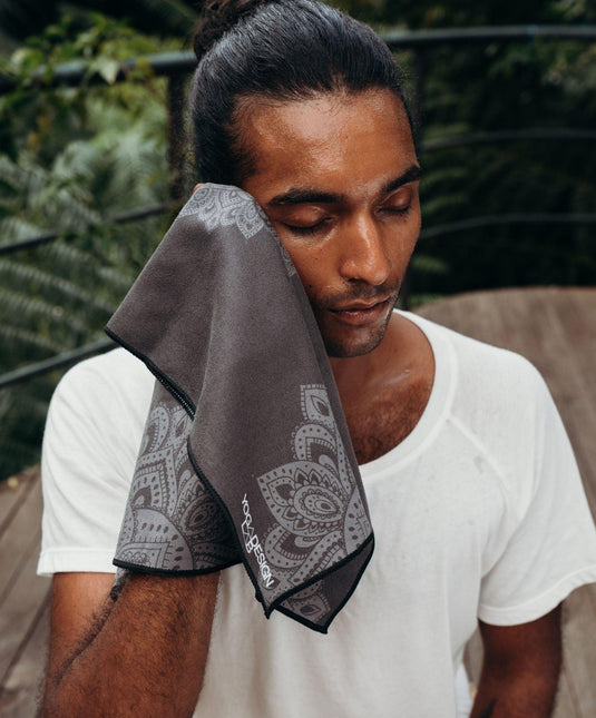 Yoga Design Lab - Yoga Hand Towel - Ultra-Grippy, Moisture Absorbing & Quick-Dry
