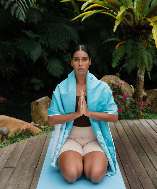 Yoga Design Lab - Yoga Mat Towel - Ultra-Grippy, Moisture Absorbing & Quick-Dry