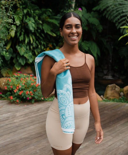 Yoga Design Lab - Yoga Mat Towel - Ultra-Grippy, Moisture Absorbing & Quick-Dry